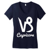 capricorn zodiac Women's V-Neck T-Shirt