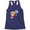 hot bear balloon Racerback Tank