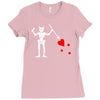 blackbeard's flag pirate edward teach Ladies Fitted T-Shirt