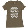 Super Cool Mommy Of A Freaking Awesome Daughter Ladies Fitted T-Shirt