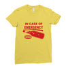 hot sauce emergency Ladies Fitted T-Shirt