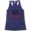 Too Busy Playing Fortnite Racerback Tank