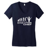 evolution of a chef cooking funny mens Women's V-Neck T-Shirt