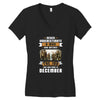 Never Underestimate A Man Who Watches The 100 And Was Born in December Women's V-Neck T-Shirt