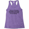 There Are Wwo Types Of People in This World Racerback Tank