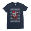 ugly santa dabbing Ladies Fitted T-Shirt