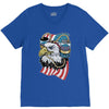 beer eagle graphic V-Neck Tee