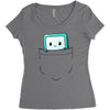 bmo pocket Women's Triblend Scoop T-shirt