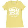 i'm the crazy uncle Ladies Fitted T-Shirt