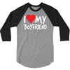 i love my boyfriend 3/4 Sleeve Shirt