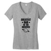 Greatest Dad In The Universe Women's V-Neck T-Shirt