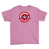 deadpool was here (captain america) Youth Tee