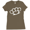brass knuckles Ladies Fitted T-Shirt