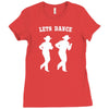 line dancing country music Ladies Fitted T-Shirt