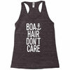 boat hair don't care Racerback Tank