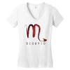 galaxy scorpio logo Women's V-Neck T-Shirt
