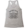 world's most amazing husband greeting Racerback Tank