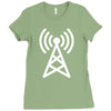 antenna broadcast Ladies Fitted T-Shirt