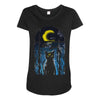 moon visitor Maternity Scoop Neck T-shirt