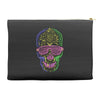 skull neon Accessory Pouches