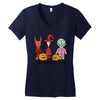 Hallowentown Lock Shock And Barrell Women's V-Neck T-Shirt
