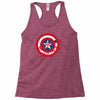 deadpool was here (captain america) Racerback Tank