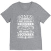 Real Kings Are Born On December 8 V-Neck Tee