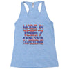made in 1967 50 years of being awesome Racerback Tank