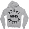 donut worry be happy Zipper Hoodie