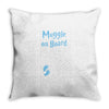 Muggle On Board Blue Throw Pillow