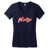 kirby Women's V-Neck T-Shirt