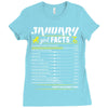 January Girl Facts Capricorn Ladies Fitted T-Shirt