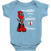 merc with a mouth Baby Bodysuit