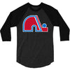 quebec nordiques 3/4 Sleeve Shirt