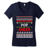 Santa Only Comes Once A Year Pop Is Always Here To Cheer Women's V-Neck T-Shirt