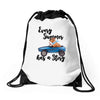 every summer has a story Drawstring Bags