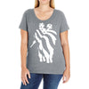 american flag soldier Ladies Curvy T-Shirt