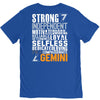 Strong Independent Motivated Gemini V-Neck Tee