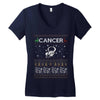 cancer christmas ugly sweater Women's V-Neck T-Shirt
