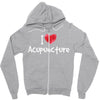 I Love Acupuncture Zipper Hoodie