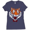 tiger bow tie Ladies Fitted T-Shirt
