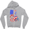 i'm the captain in the war Zipper Hoodie