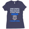police officers dad Ladies Fitted T-Shirt