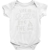 life is better by the camp fire Baby Onesie