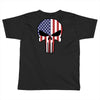 skull u.s.a. back Toddler T-shirt