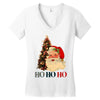 vintage santa christmas Women's V-Neck T-Shirt
