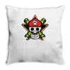 pirate plumber Throw Pillow