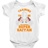 training to be the strongest super saiyan Baby Bodysuit