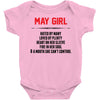May Girl Hated By Many Baby Onesie
