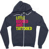 little boobed and tattoed Zipper Hoodie